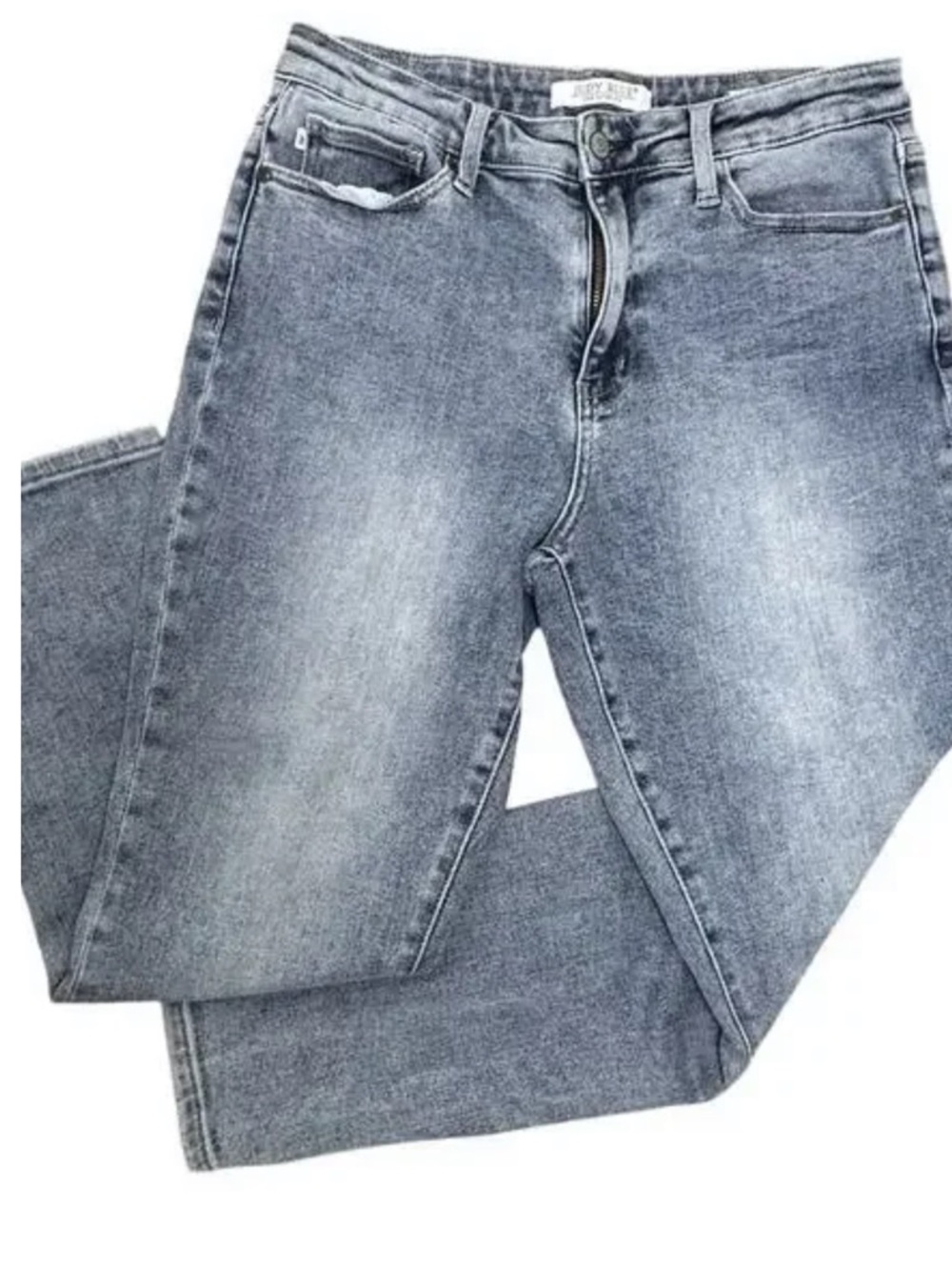 Judy Blue Faded Light Wash Gray-Blue Jeans Size 30